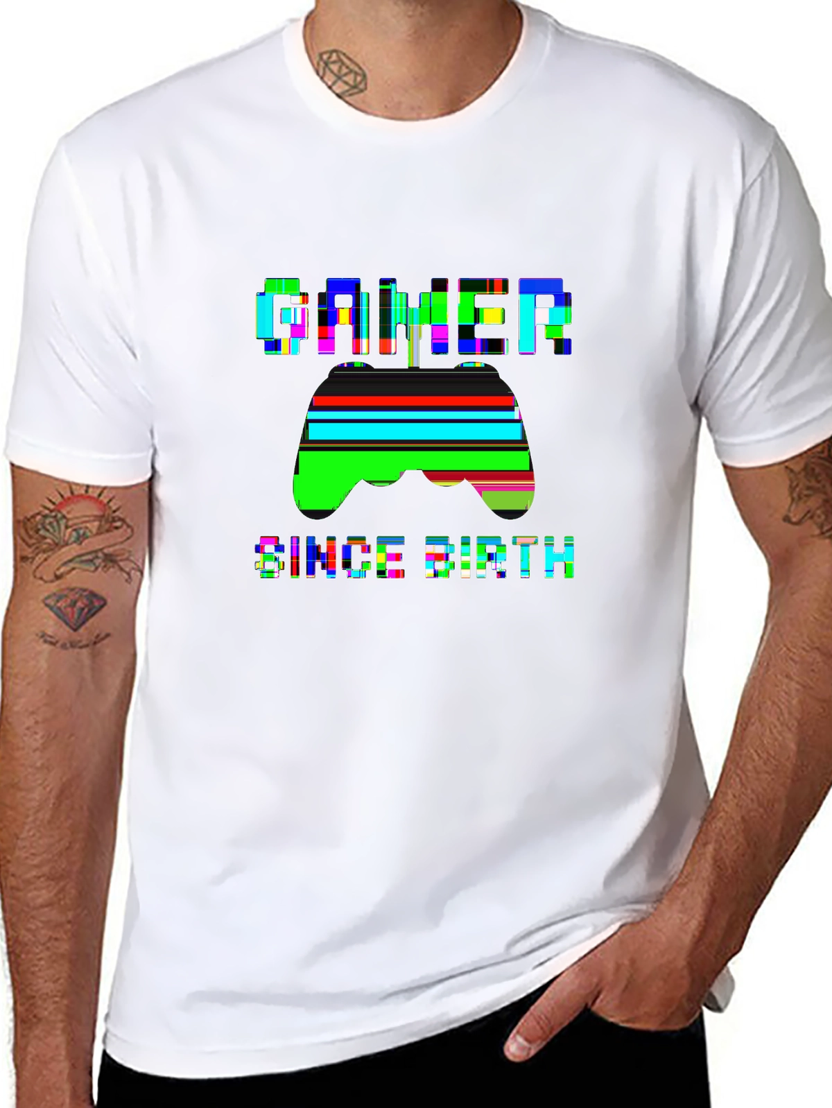 Side Hustle Tee – Gaming controller, 'GAMER