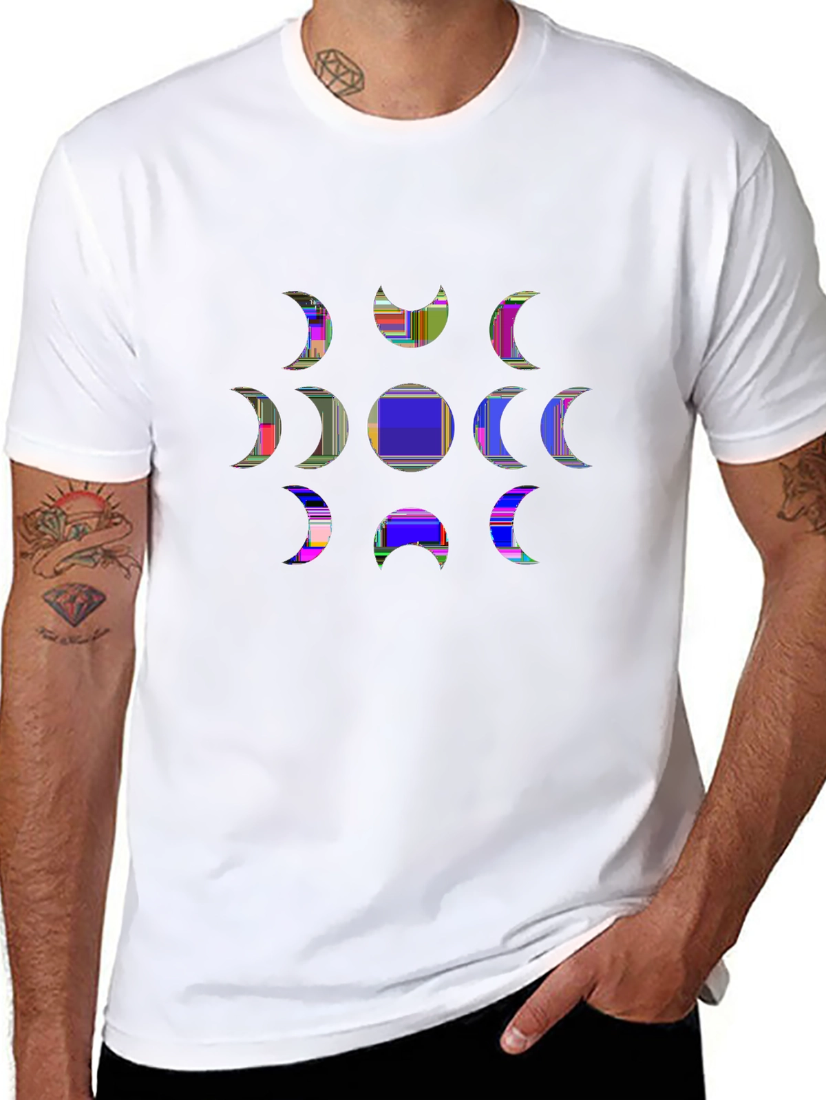 Wild Explorer Tee – Moon phases line