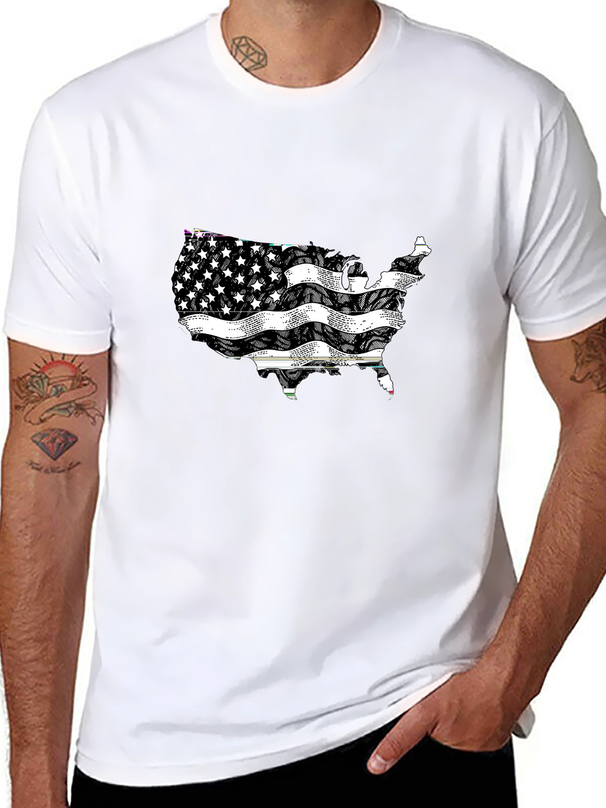 American Pride Tee – USA map with
