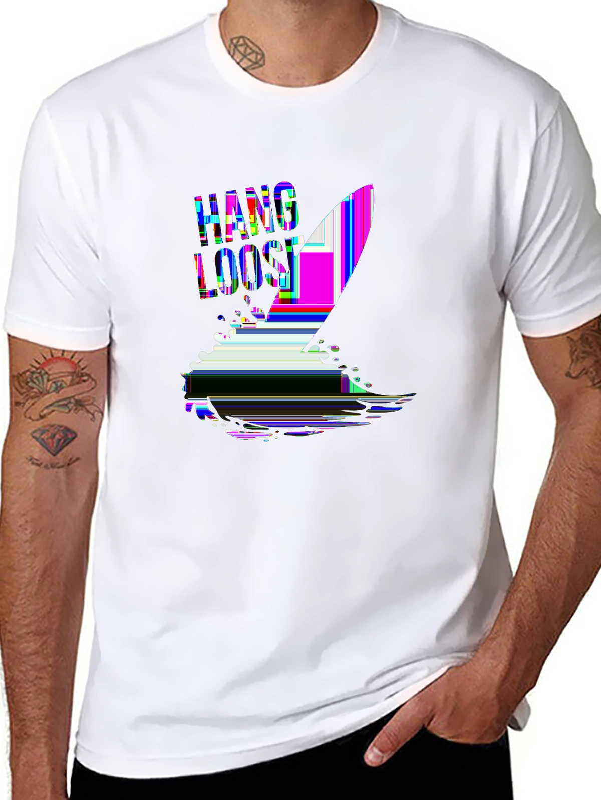 Summer Vibes Tee – Surfboard on waves