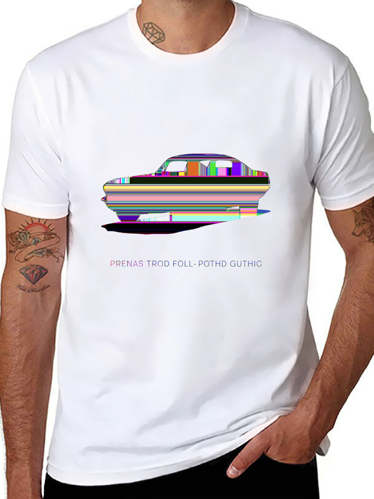 Auto Enthusiast Tee – Mustang car silhouette