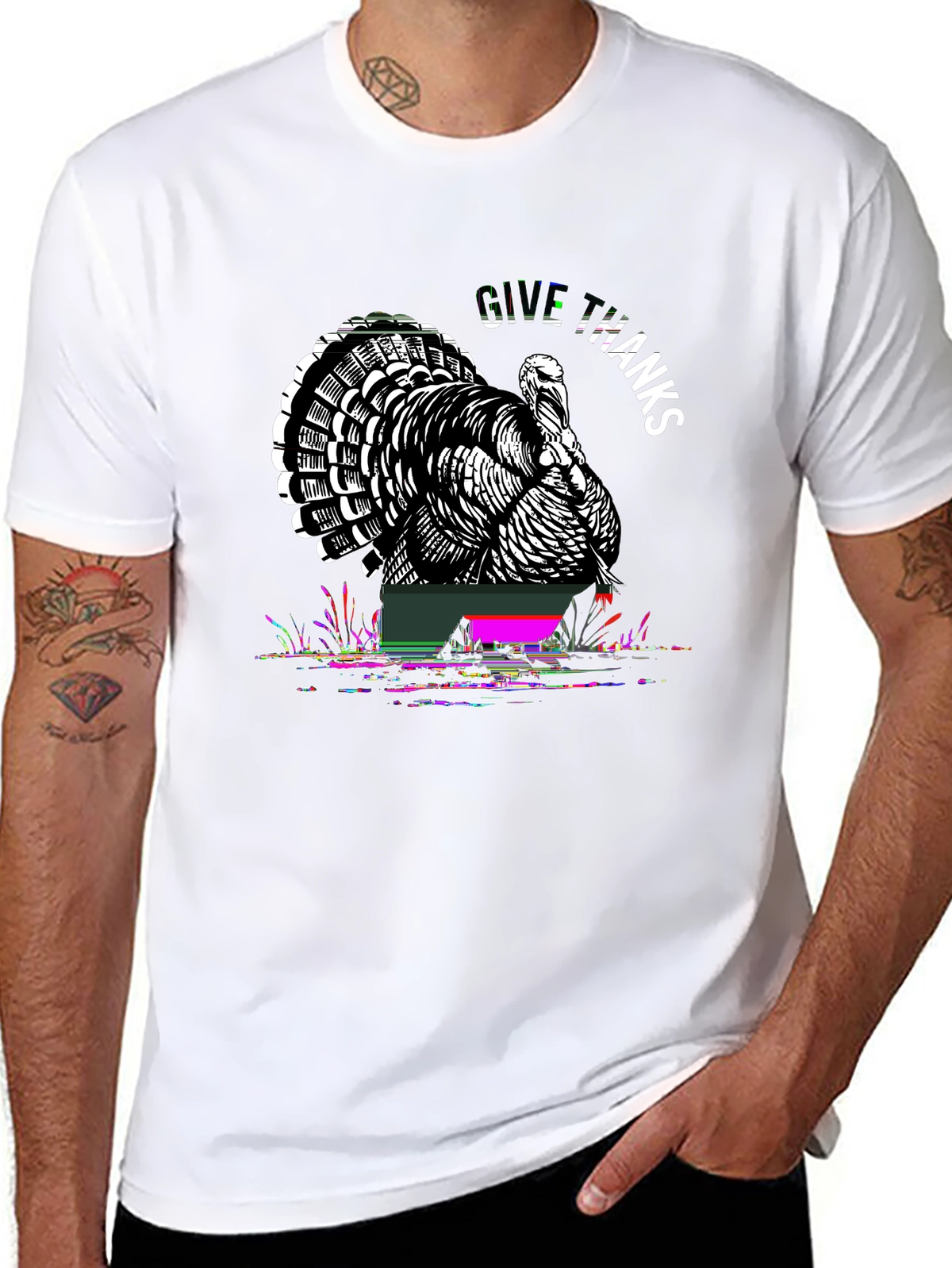 Holiday Spirit Tee – Turkey autumn, 'GIVE