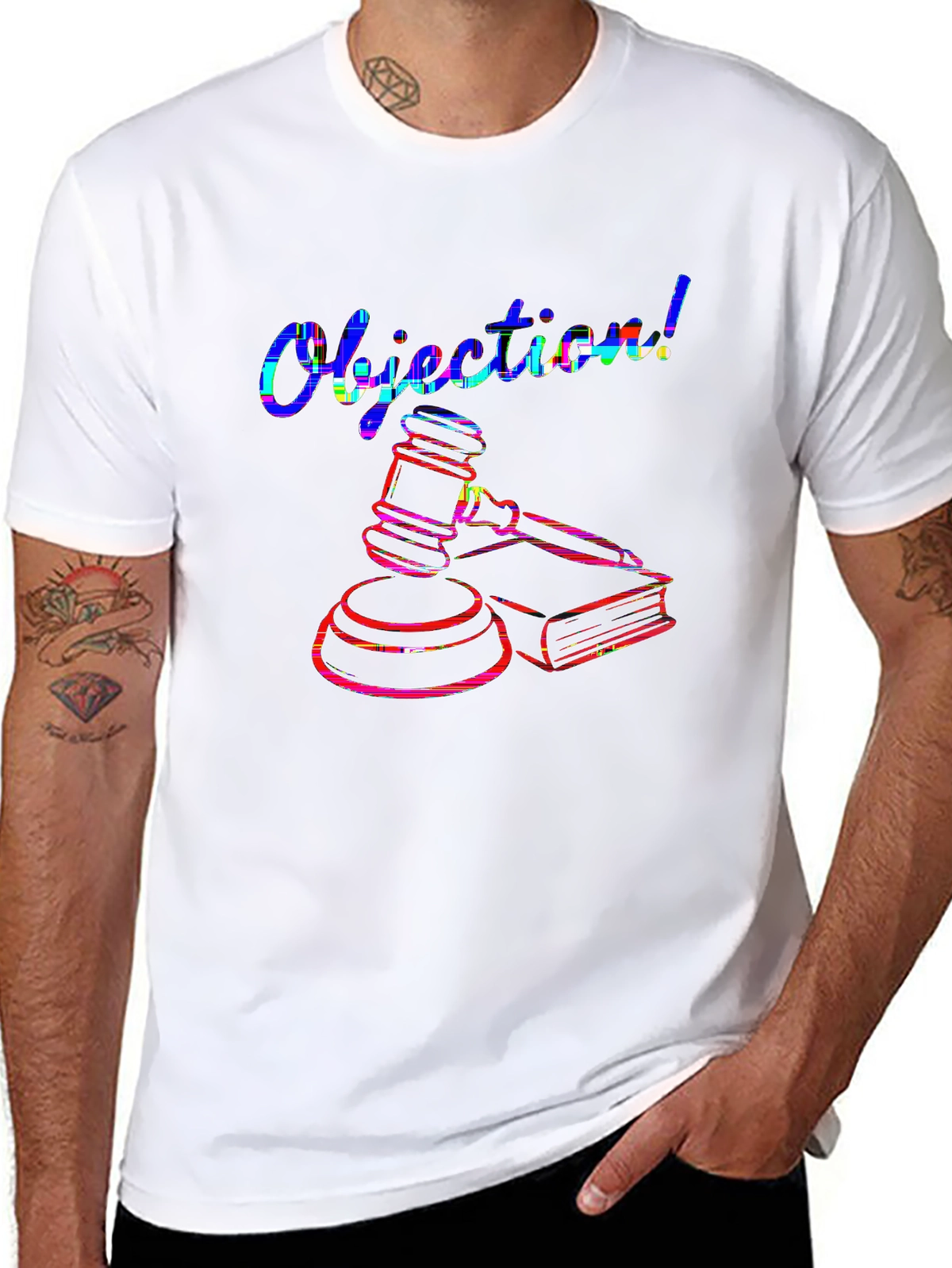 Side Hustle Tee – Gavel and books