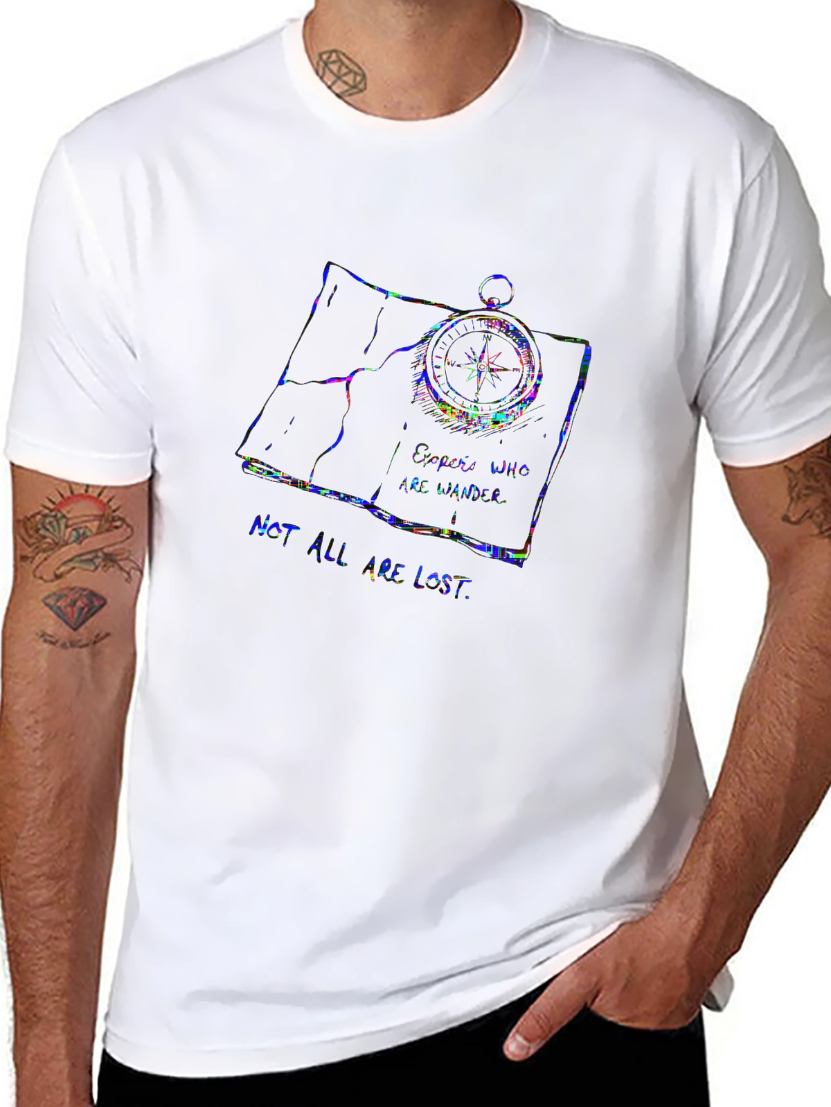 Wild Explorer Tee – Compass and map