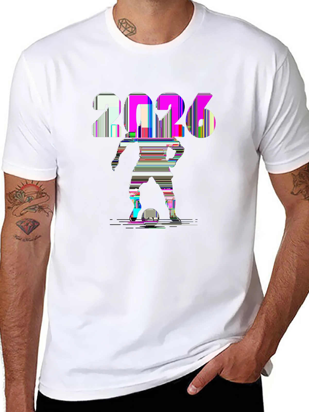 Soccer Fever Tee – Retro soccer player