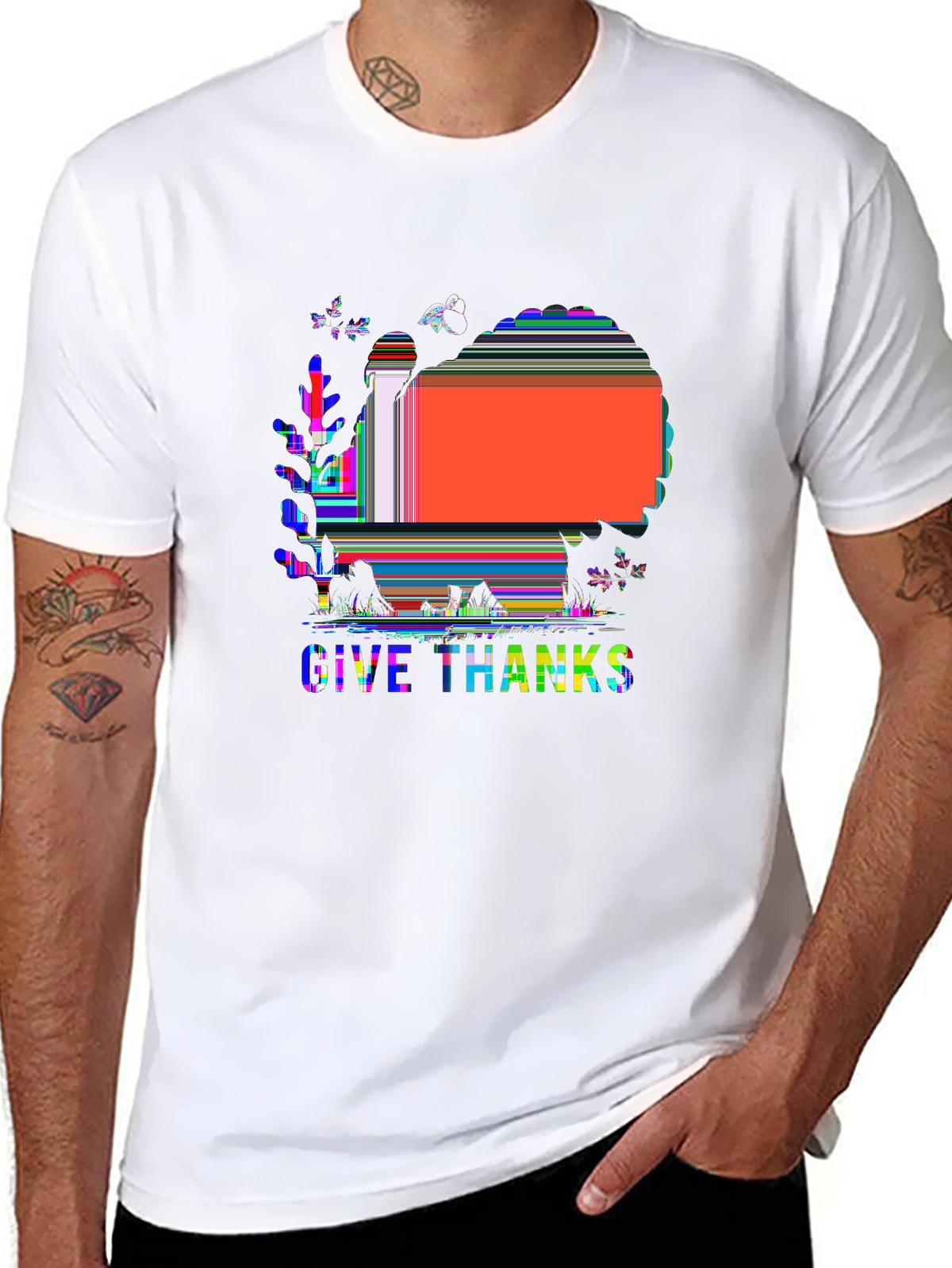 Holiday Spirit Tee – Turkey autumn, 'GIVE