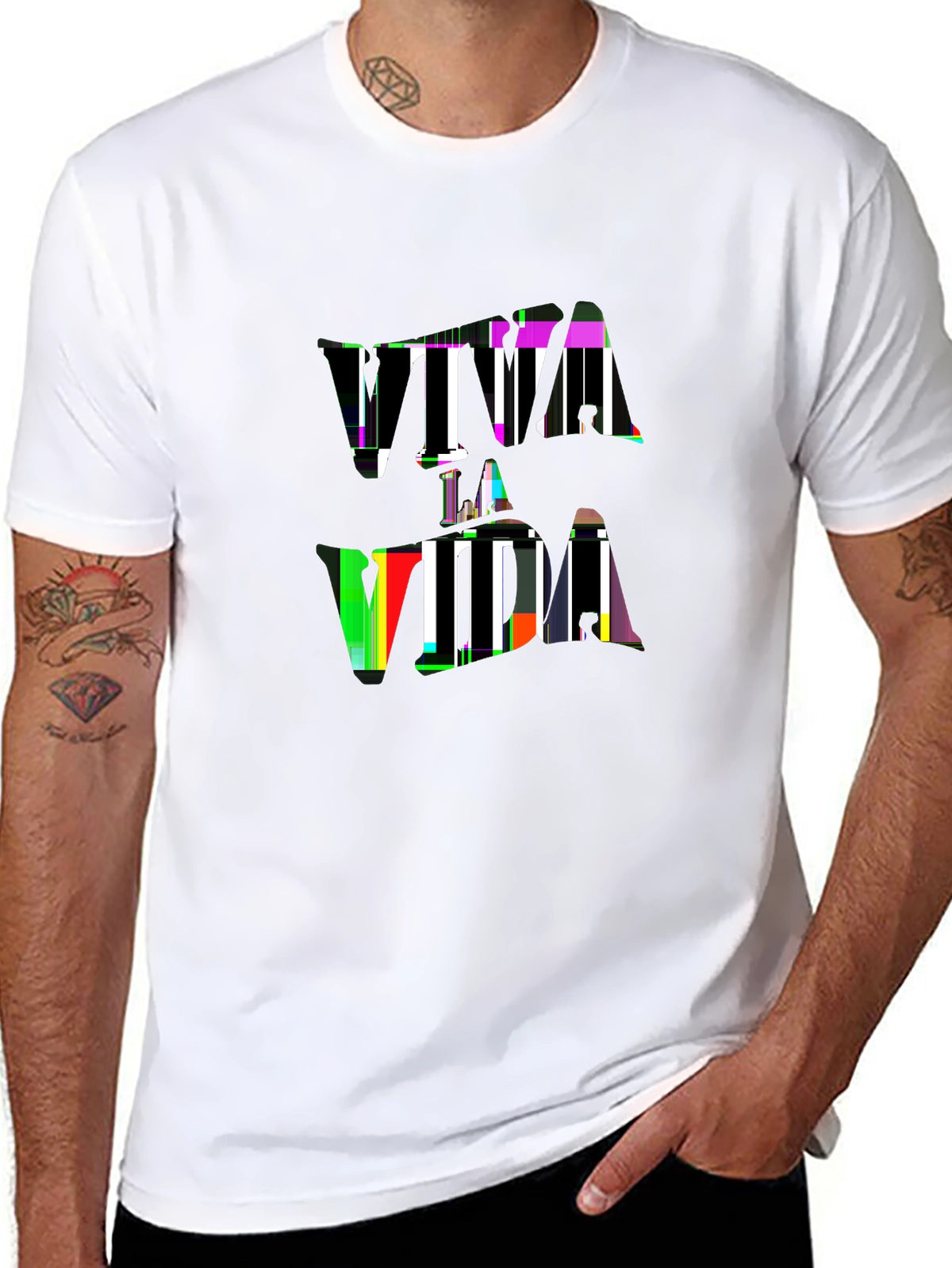 Minimal Statement Tee – Vintage font 'VIVA
