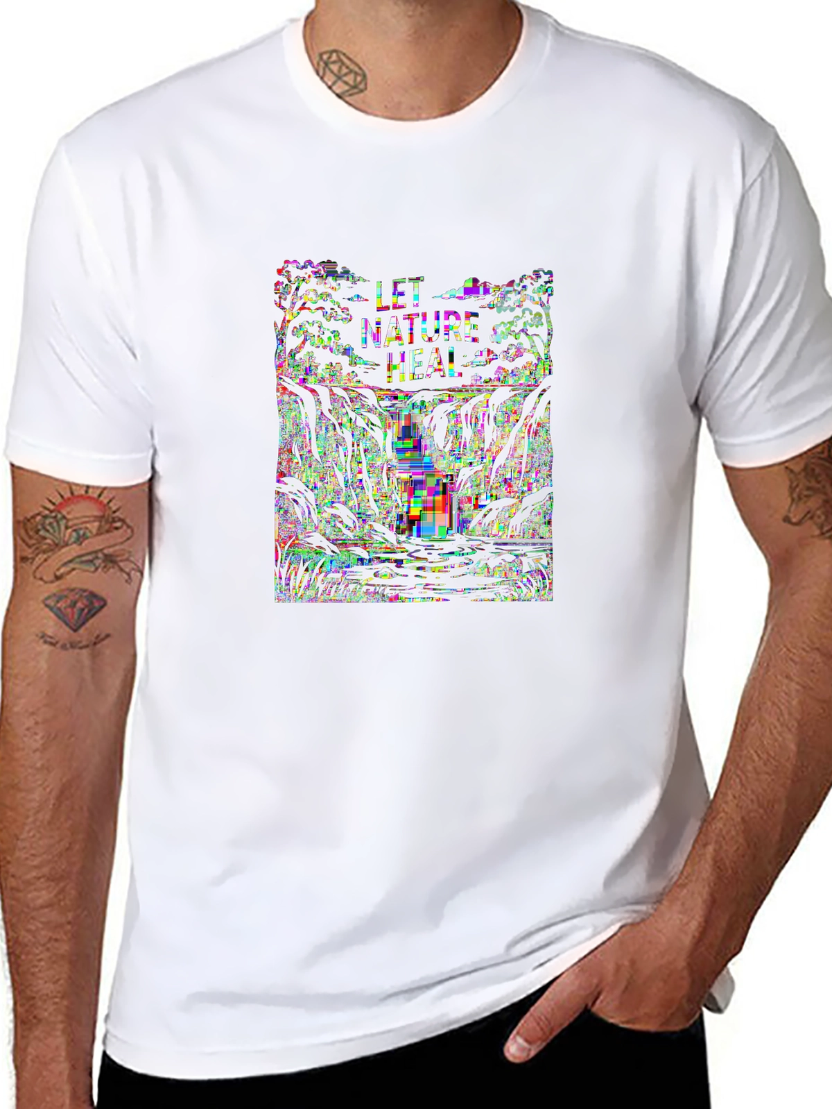 Wild Explorer Tee – Waterfall and rocks