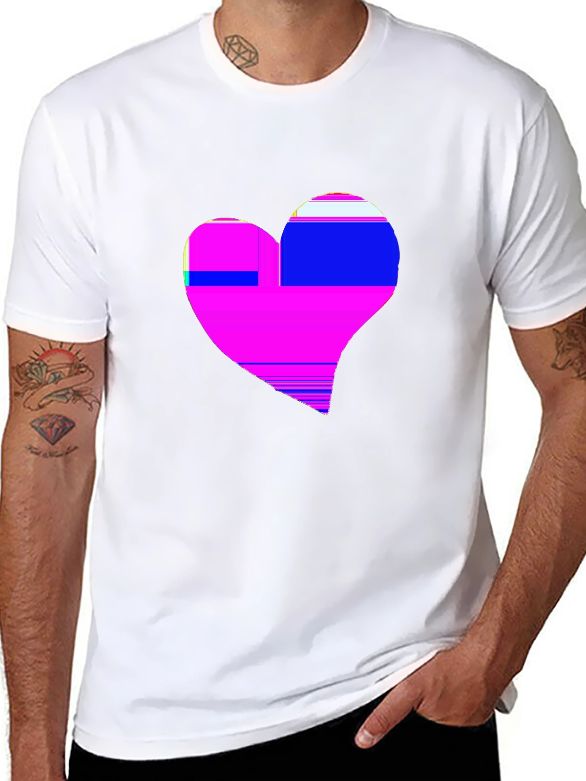 Vibes Music Tee – Piano keys heart