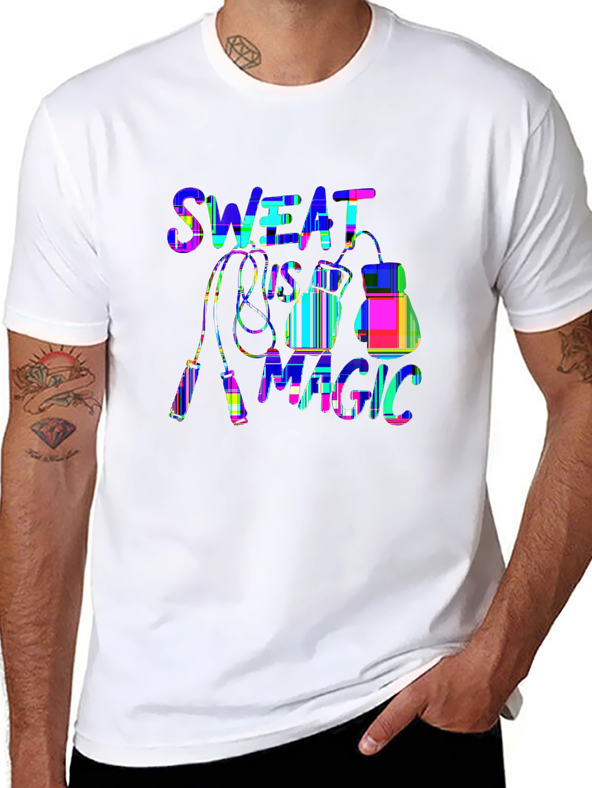 Train Hard Tee – Jump rope and