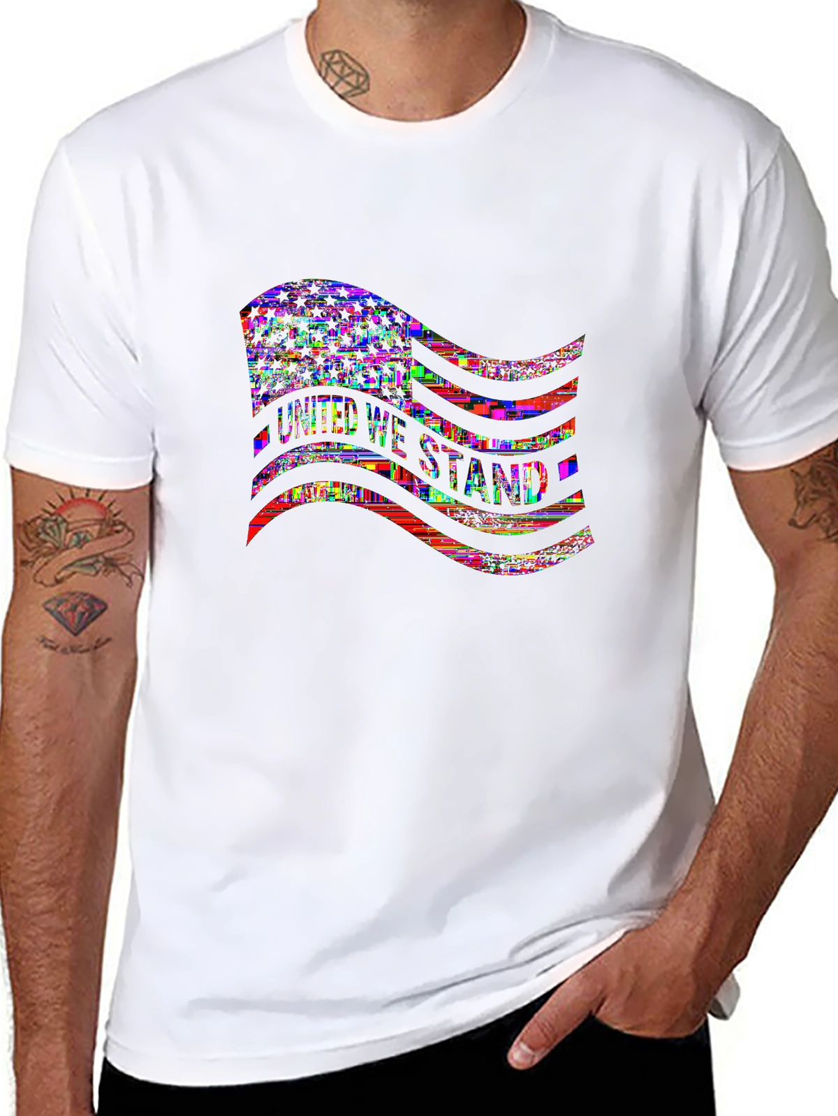 American Pride Tee – American flag wave