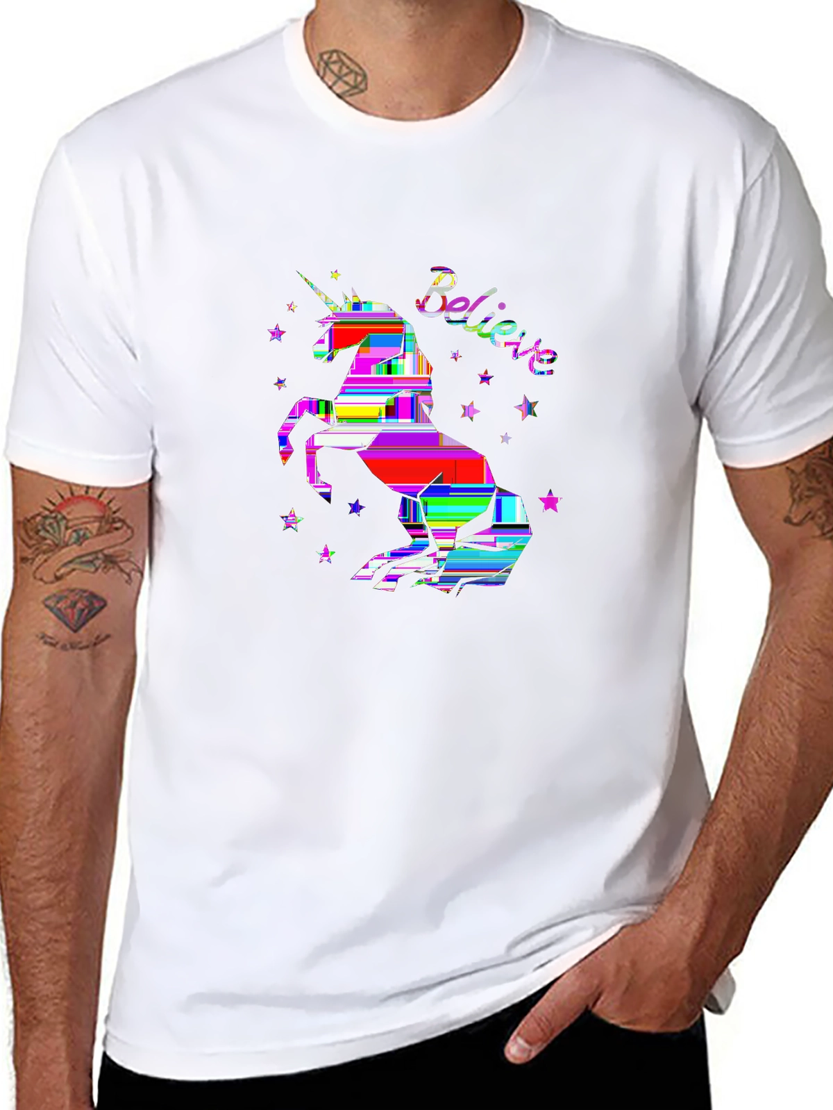 Mythical Legends Tee – Unicorn with stars