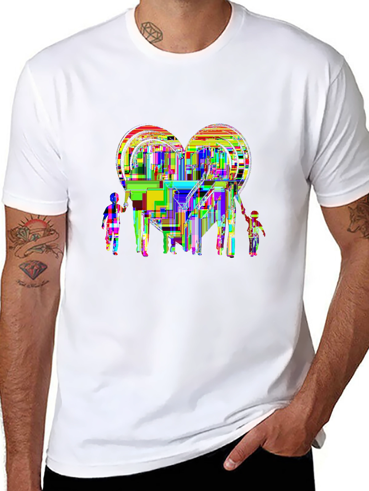 Family First Tee – Family holding hands
