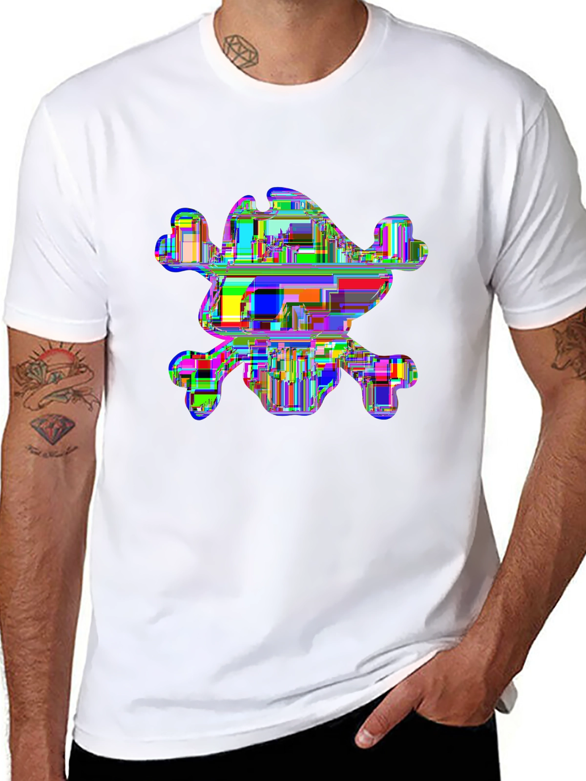 Dark Aesthetic Tee – Skull and crossbones