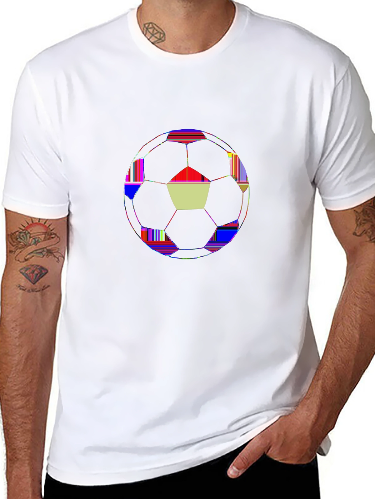 Soccer Fever Tee – Soccer ball geometric