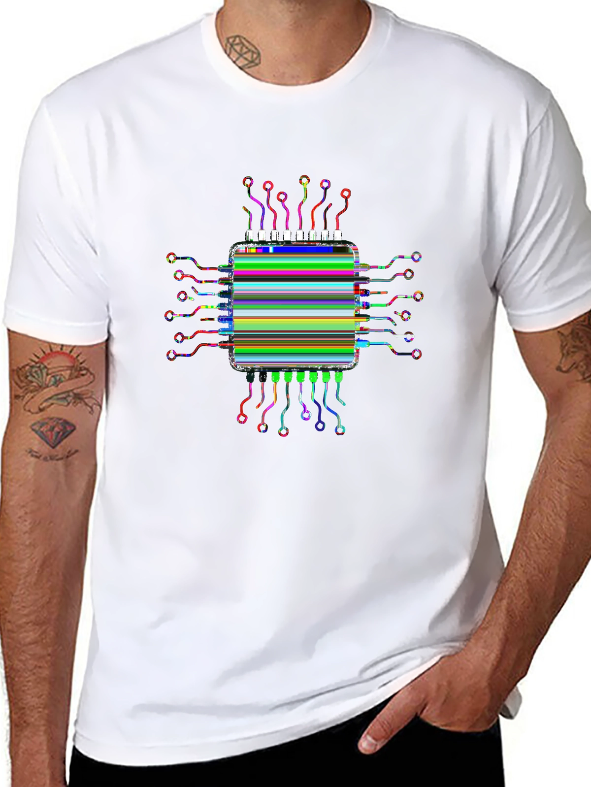 Future Tech Tee – AI chip, circuit
