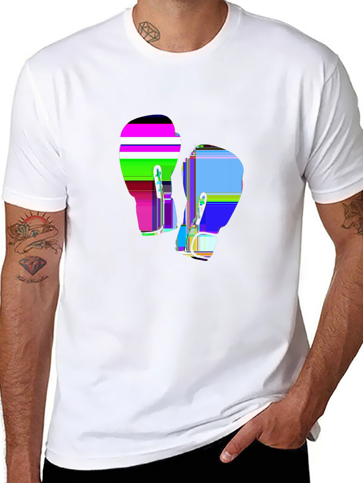 Game Day Premium Tee – Boxing gloves, 'FIGHT