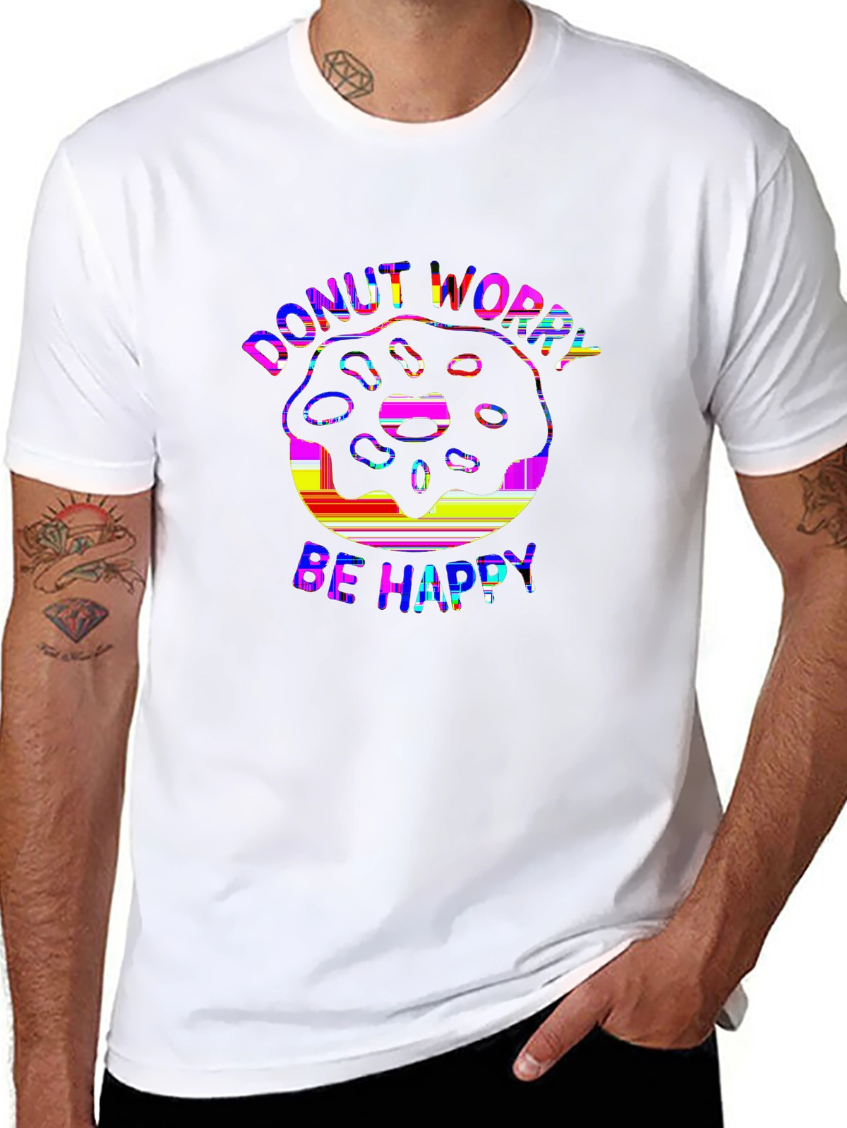 Foodie Vibes Tee – Donut colorful, 'DONUT