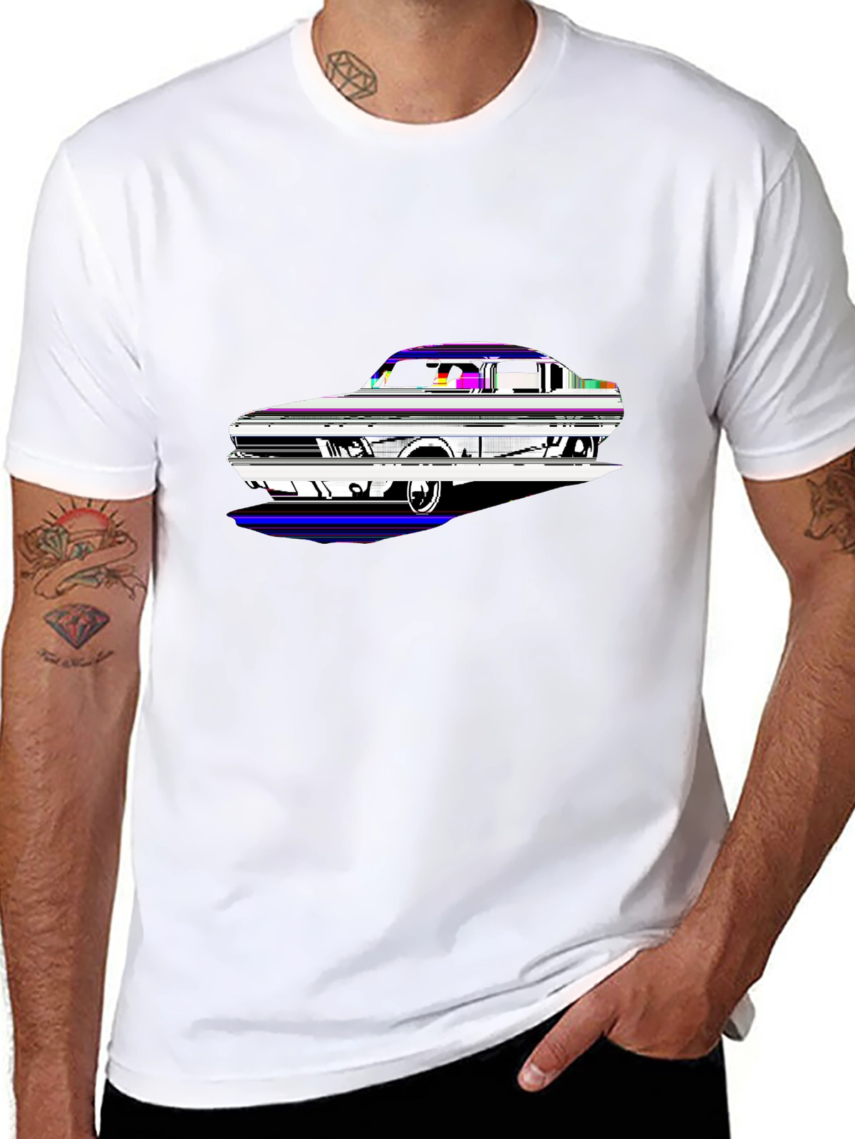 Auto Enthusiast Tee – Mustang car silhouette