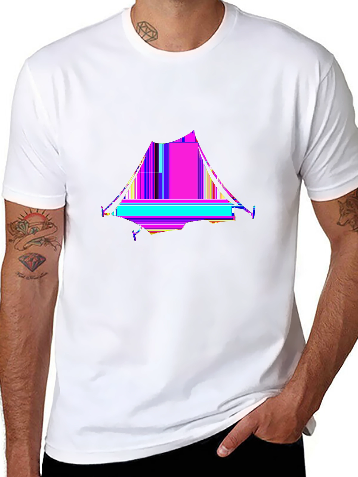 Vibes Music Tee – Music festival tent