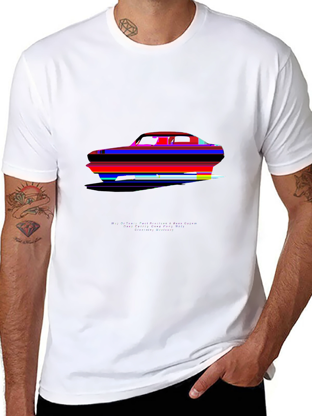 Auto Enthusiast Tee – Mustang car silhouette