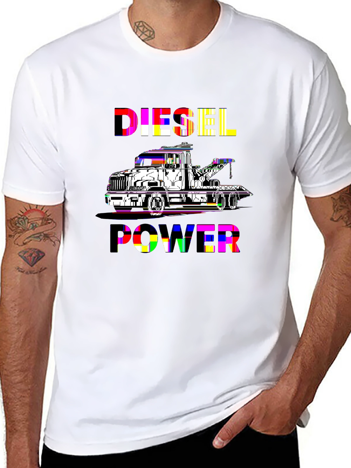 Auto Enthusiast Tee – Tow truck and