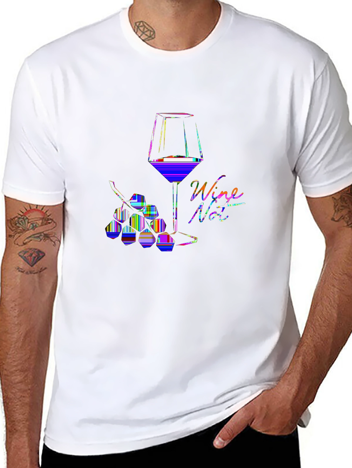 Foodie Vibes Tee – Wine glass and