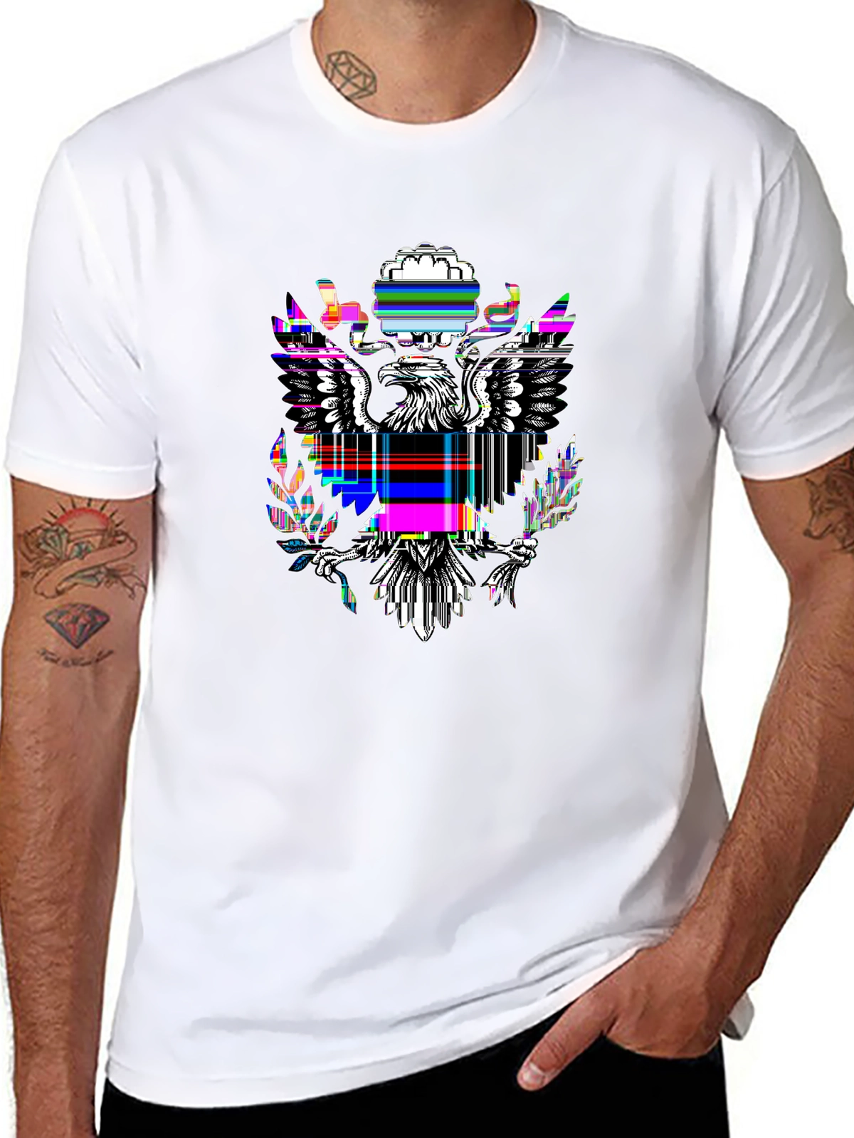 American Pride Tee – USA flag eagle