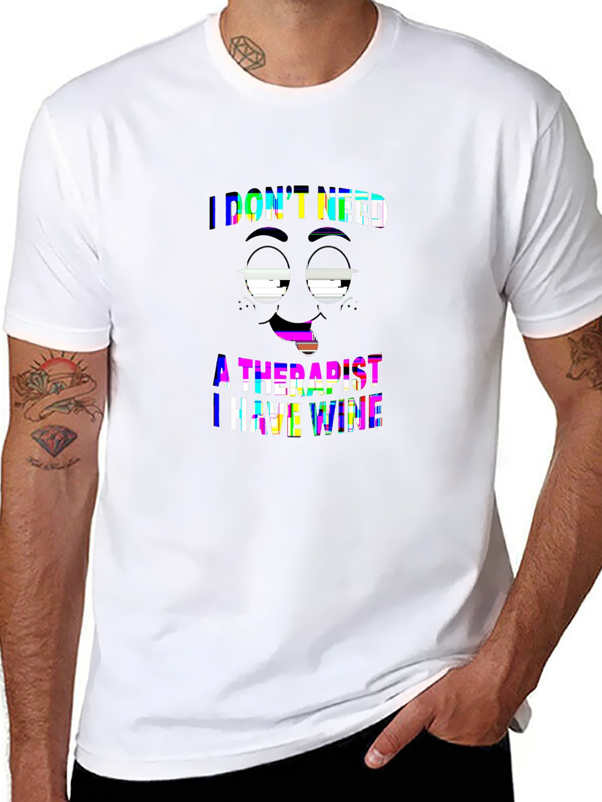 Funny Bone Tee – Rolling eyes cartoon
