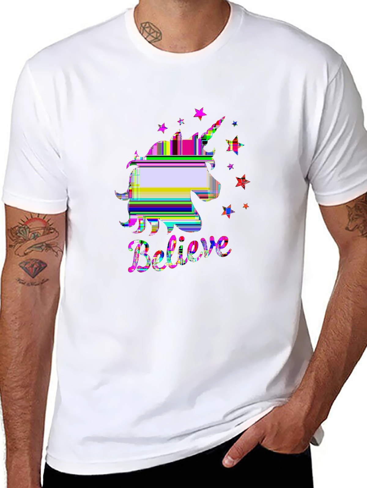 Mythical Legends Tee – Unicorn with stars
