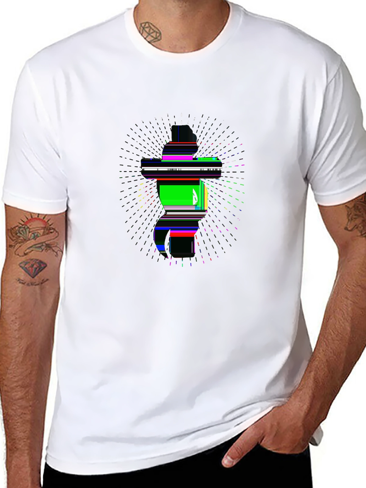 Faith Over Fear Tee – Cross with light