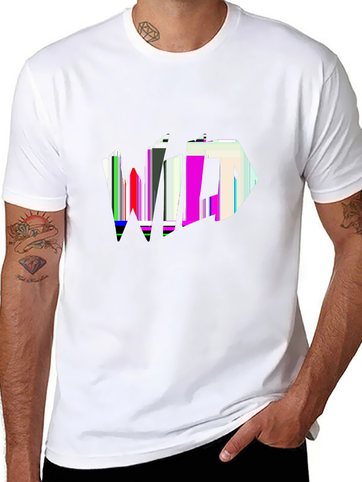 Minimal Statement Tee – Bold 'WILD' with