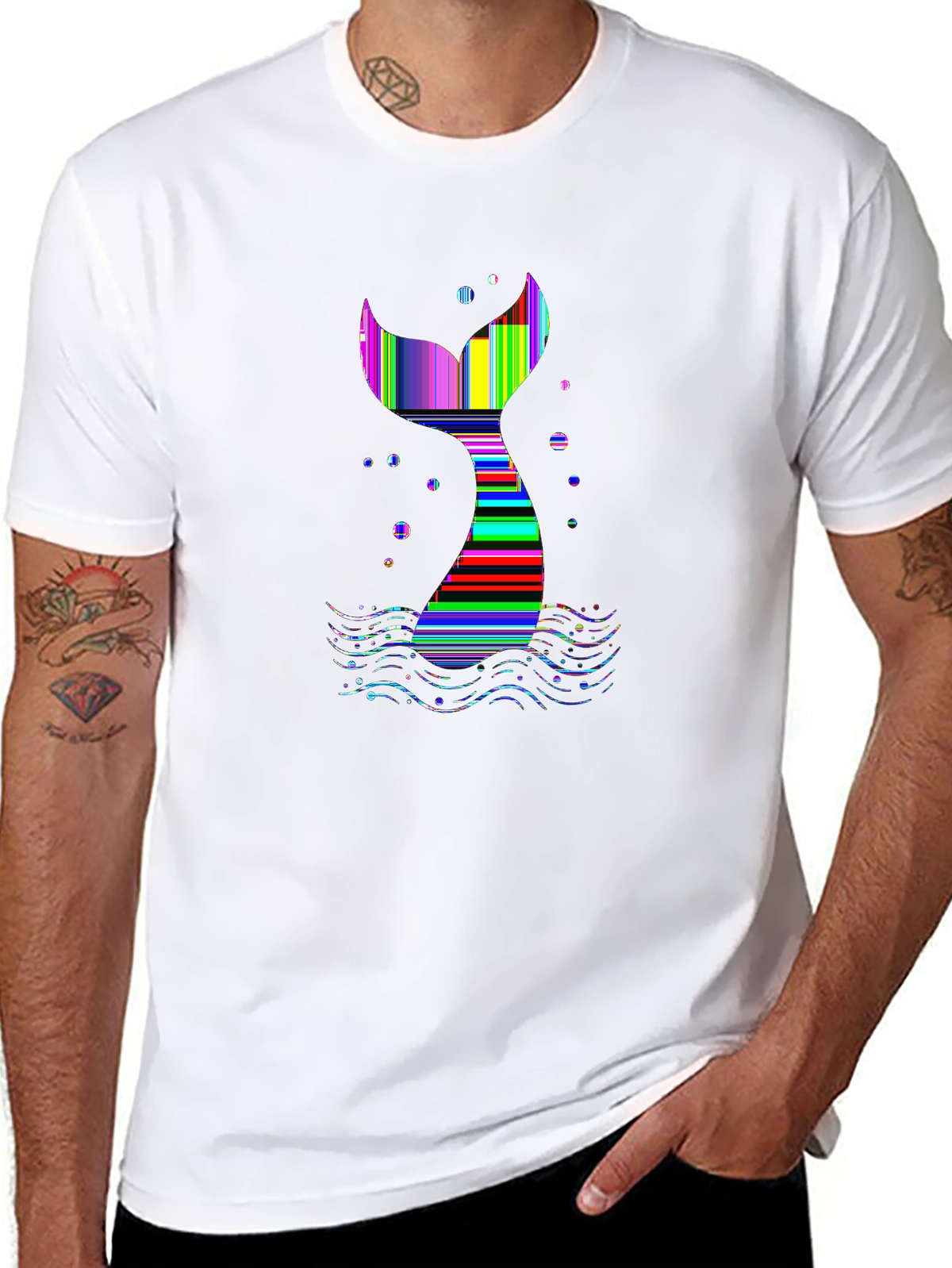 Mythical Legends Tee – Mermaid tail ocean