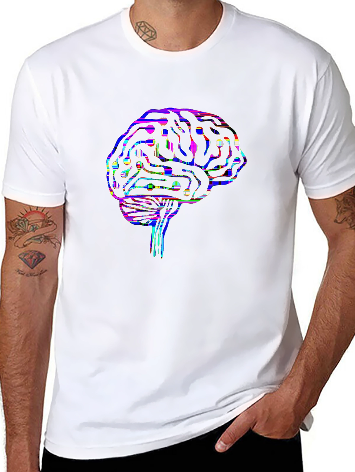 Future Tech Tee – Circuit board brain