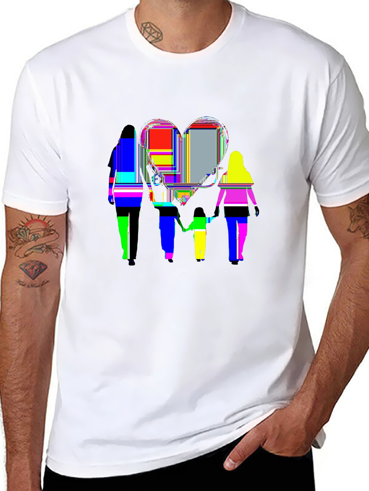 Family First Tee – Family holding hands