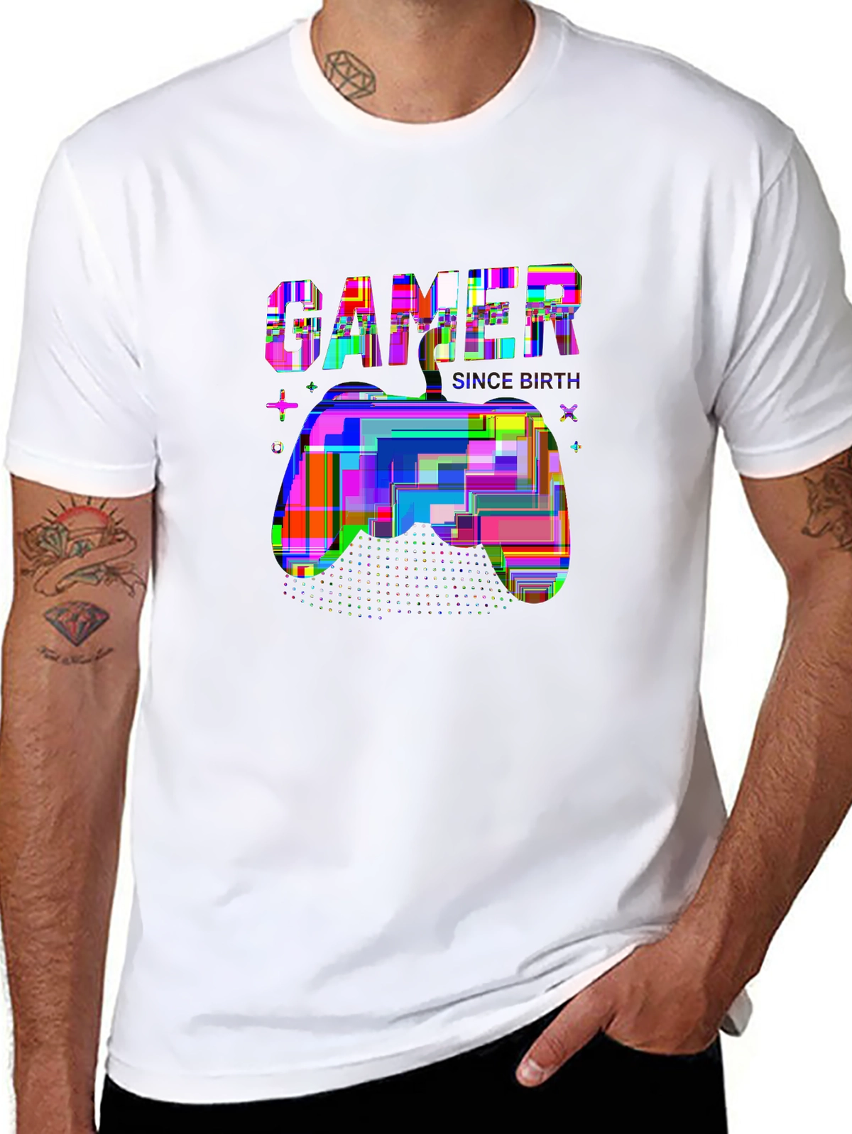 Side Hustle Tee – Gaming controller, 'GAMER