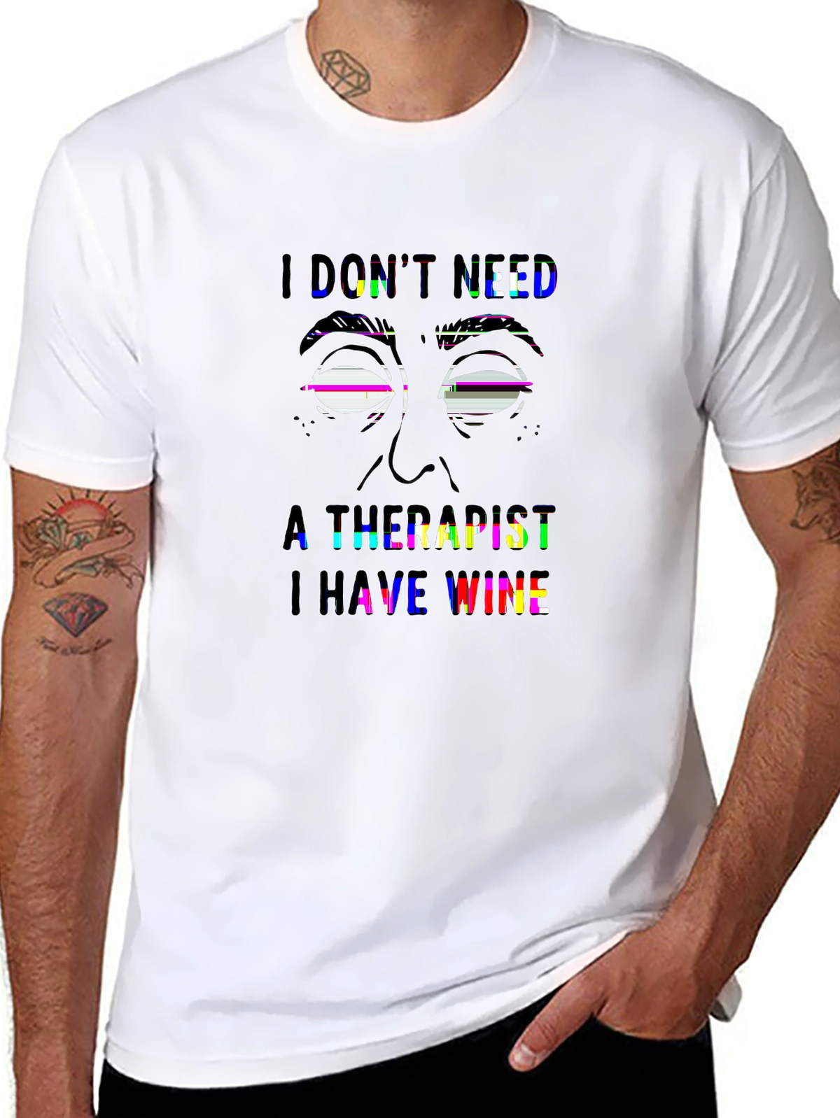 Funny Bone Tee – Rolling eyes cartoon