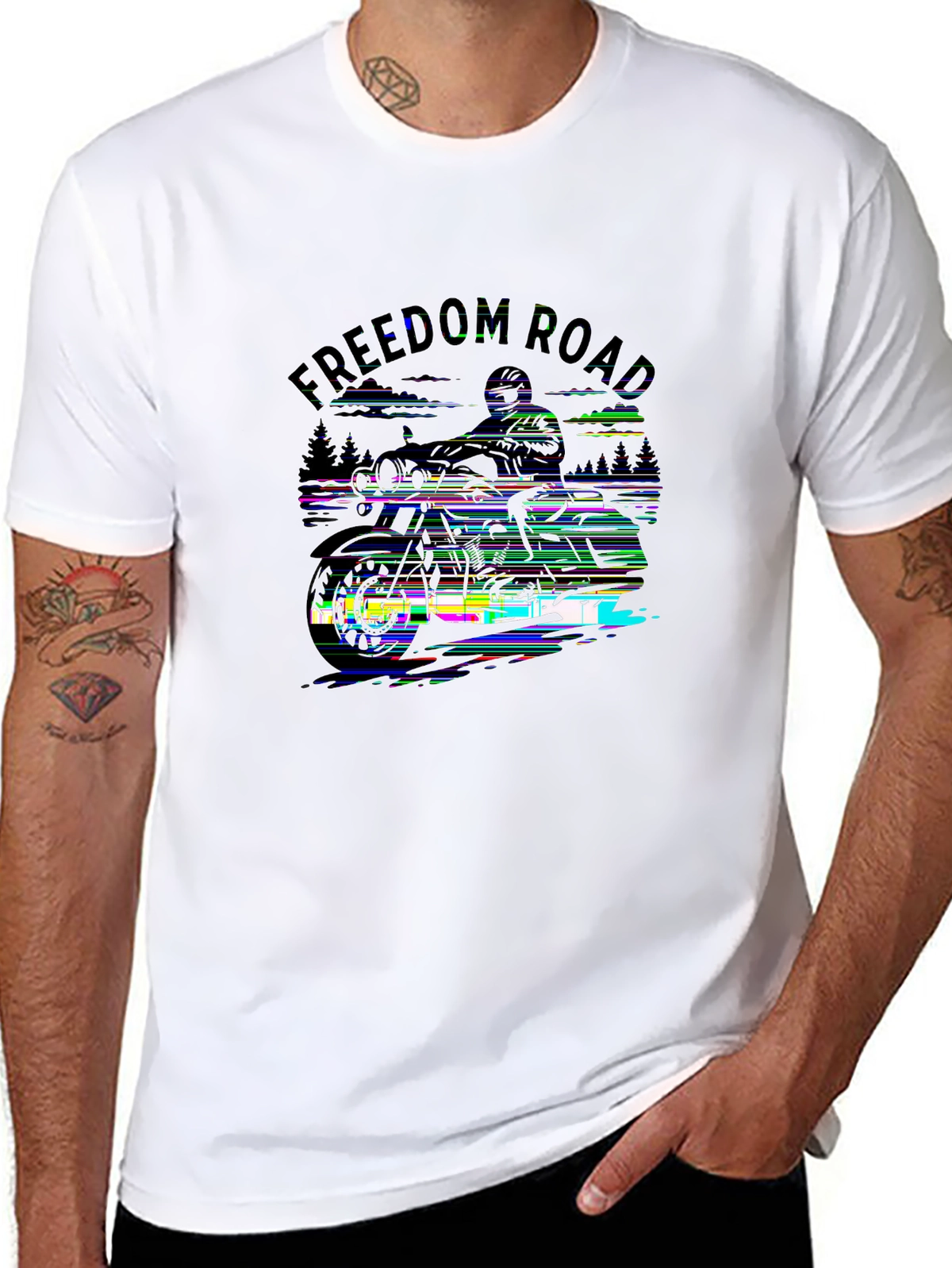 Auto Enthusiast Tee – Motorcycle silhouette sunset