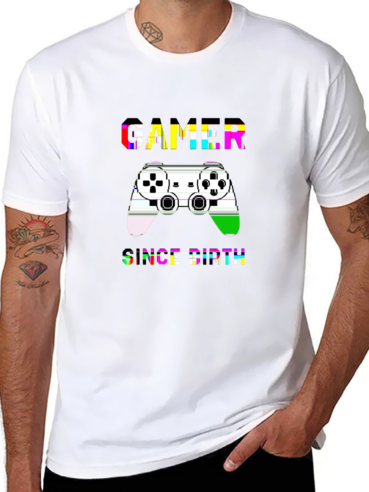 Side Hustle Tee – Gaming controller, 'GAMER