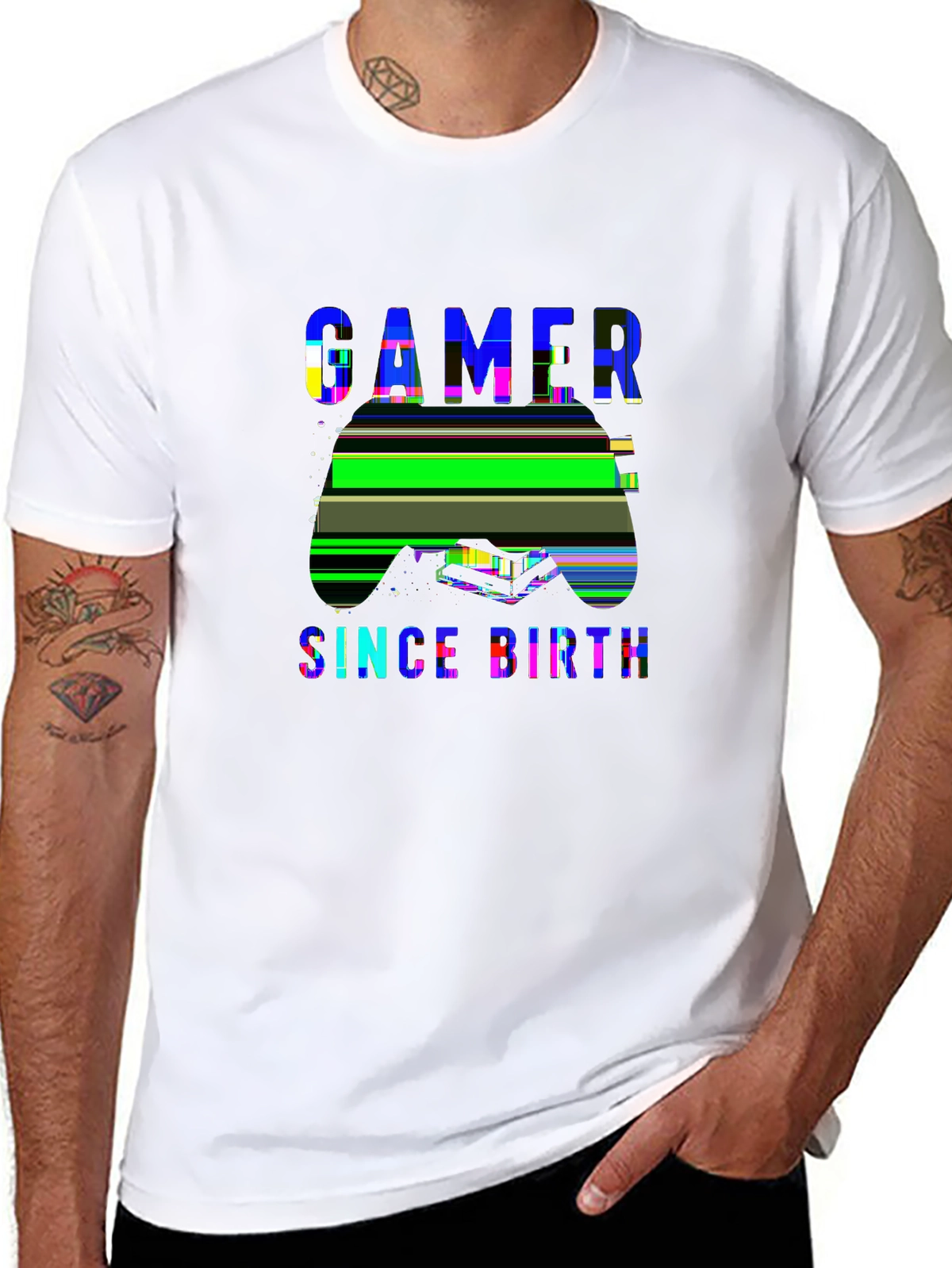 Side Hustle Tee – Gaming controller, 'GAMER