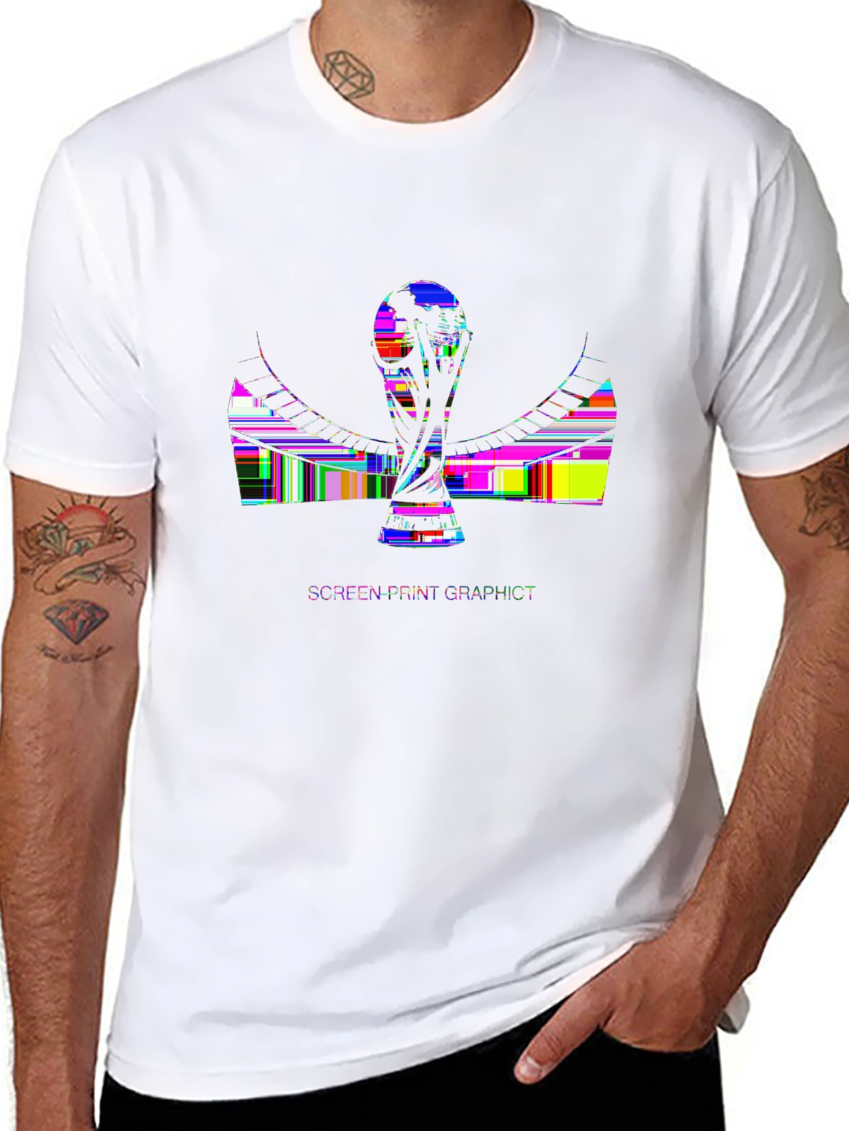 Soccer Fever Tee – Stadium silhouette, goal