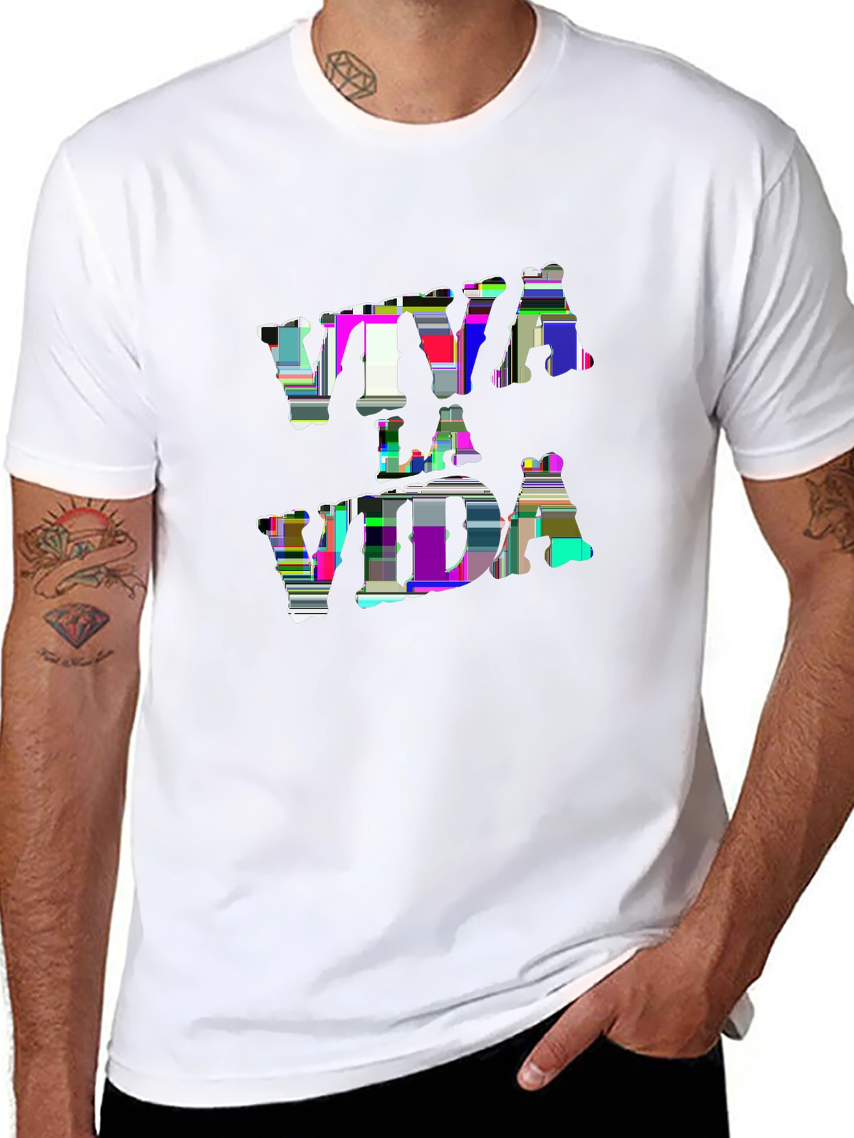 Minimal Statement Tee – Vintage font 'VIVA