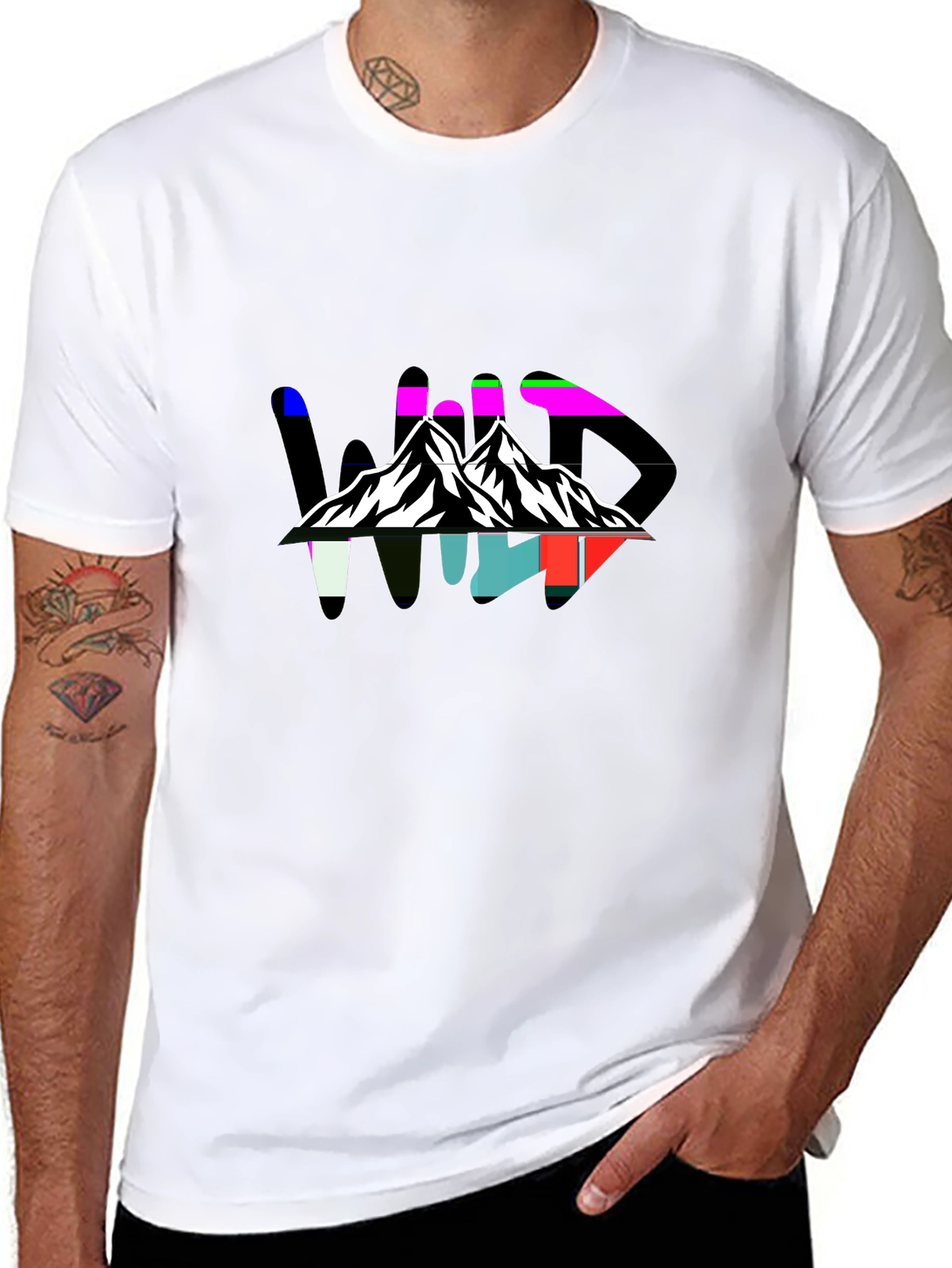Minimal Statement Tee – Bold 'WILD' with