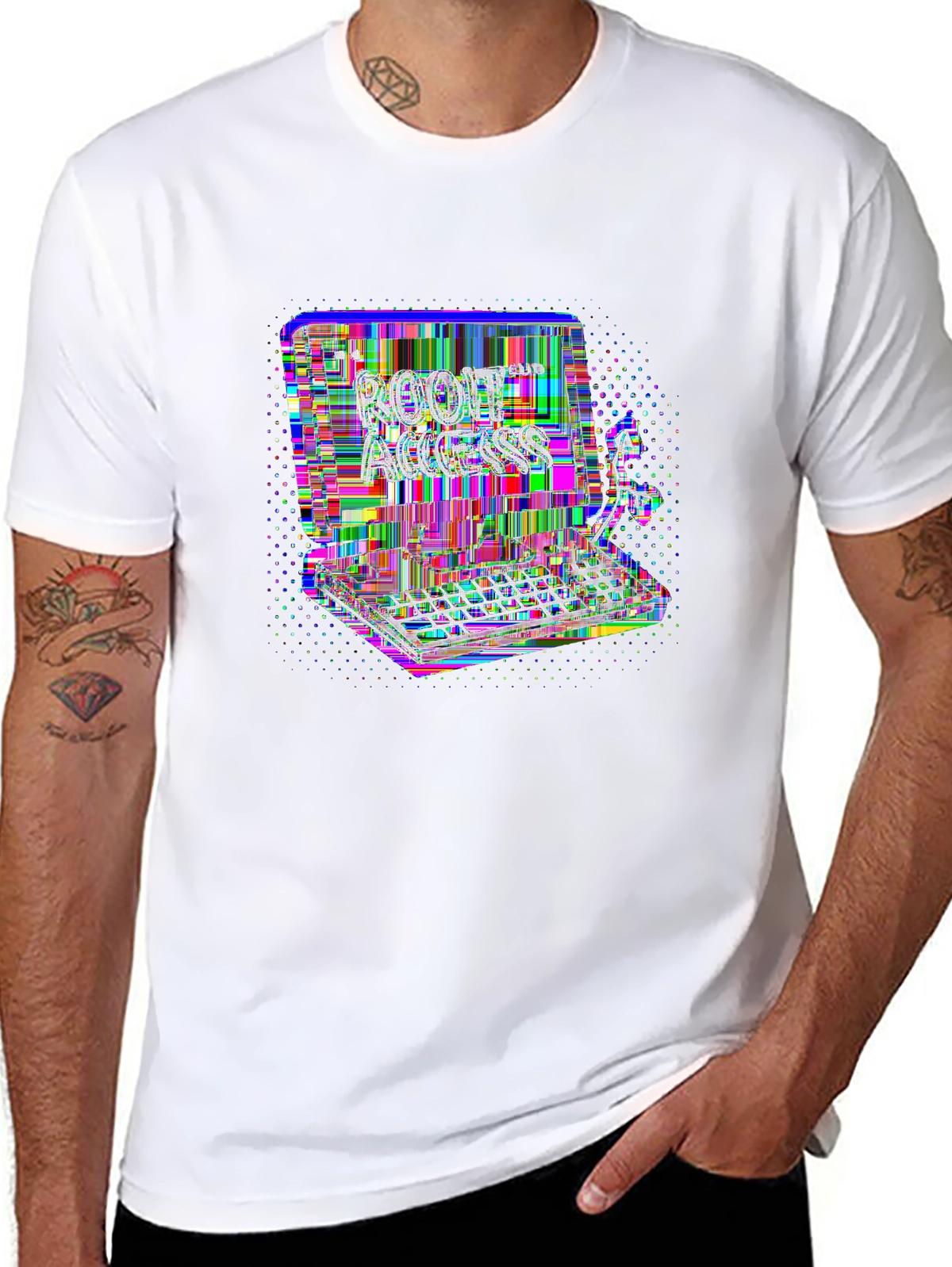 Future Tech Tee – Computer terminal, 'ROOT