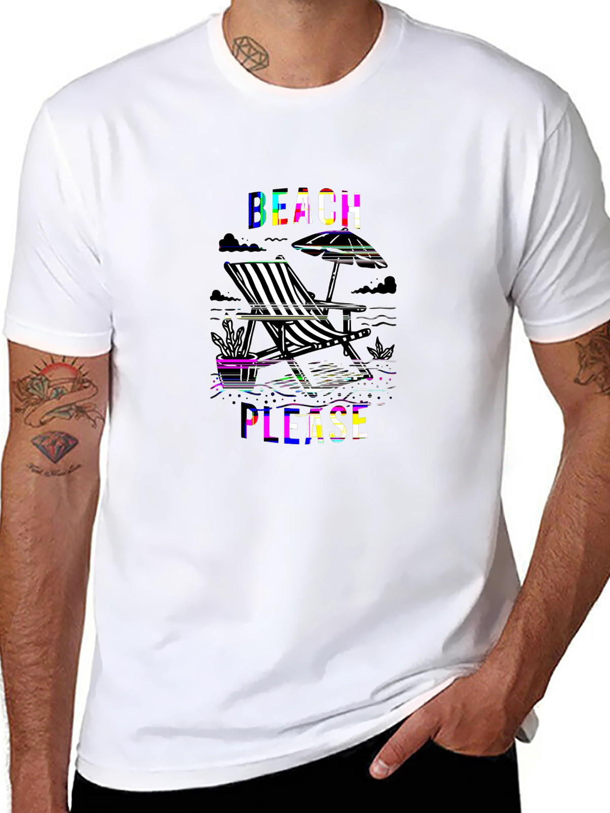 Summer Vibes Tee – Beach chair ocean