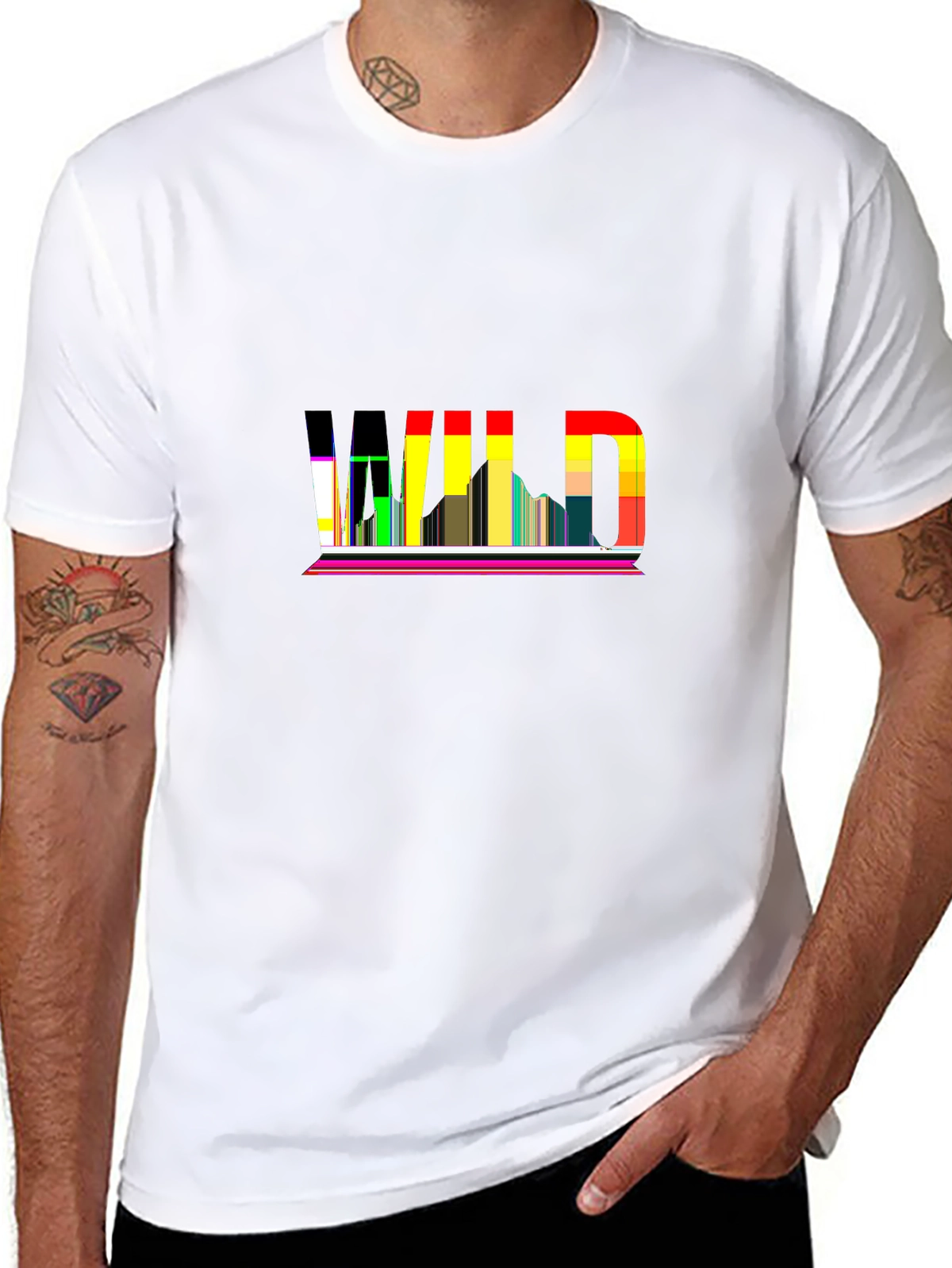 Minimal Statement Tee – Bold 'WILD' with