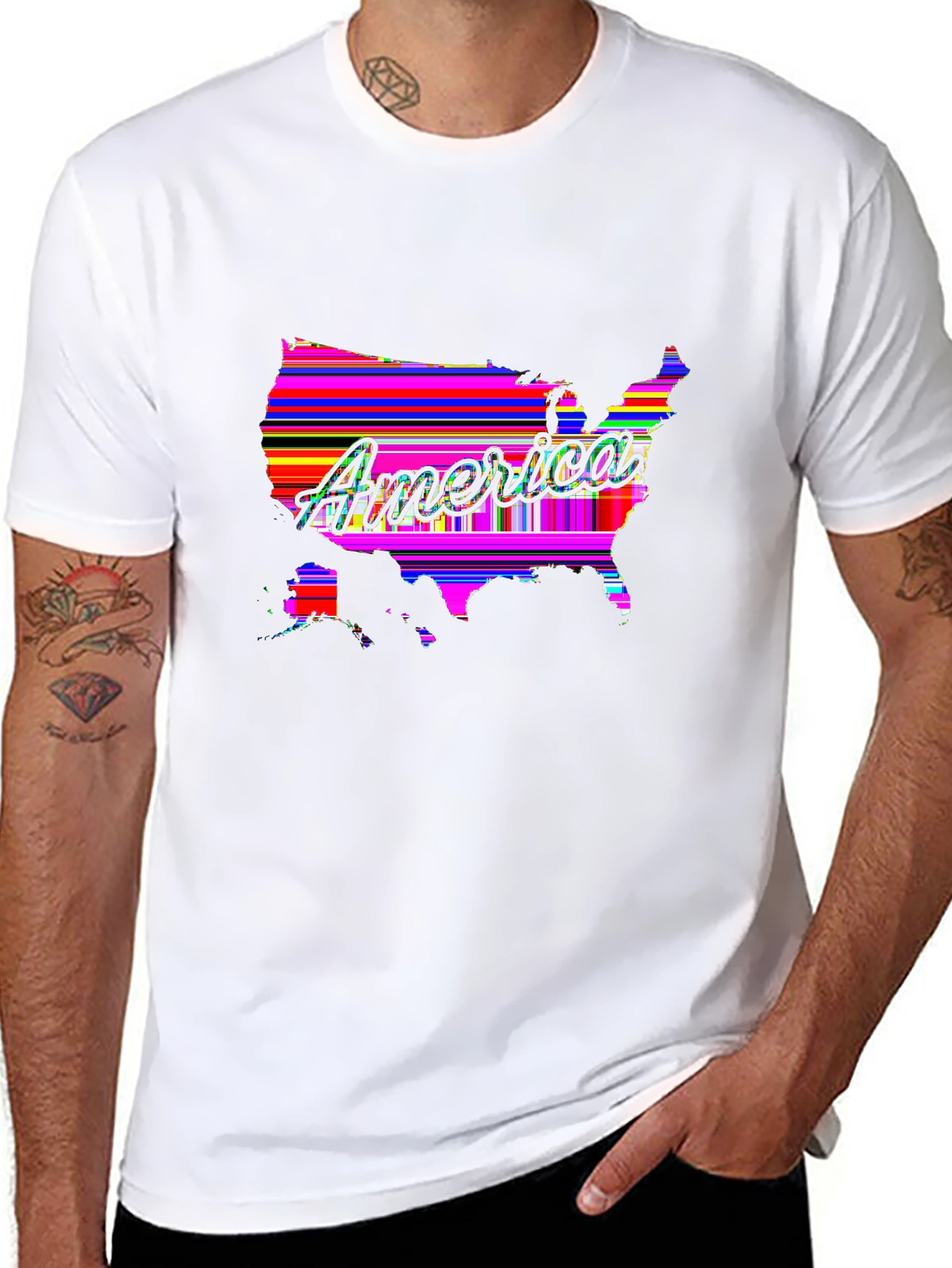 American Pride Tee – USA map with