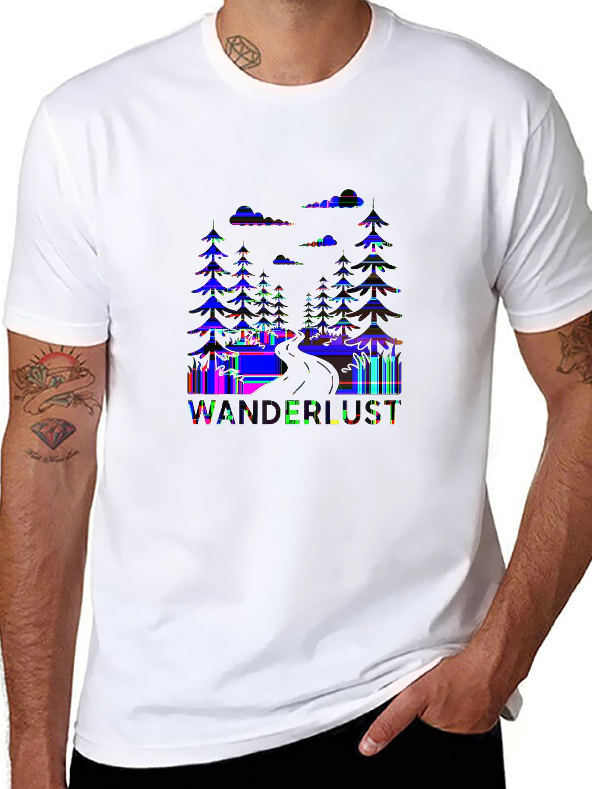 Wild Explorer Tee – Forest path silhouette