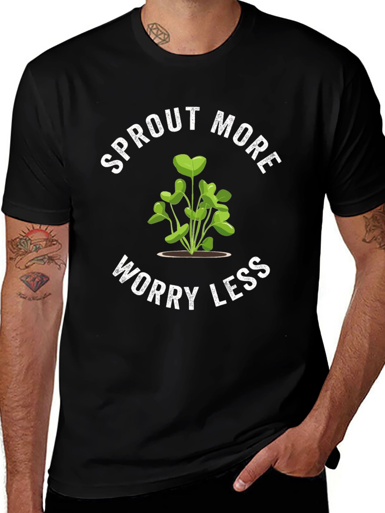 Sprout More Worry Less Graphic Tee