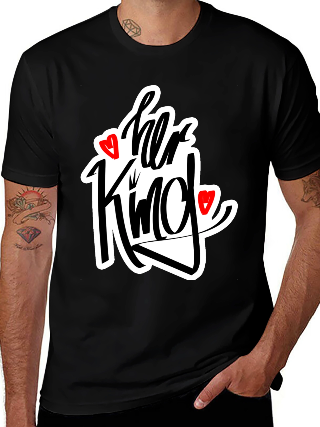 Her King Matching Graphic Tee Shirt